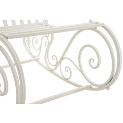 Sedia a dondolo Smilla bianca